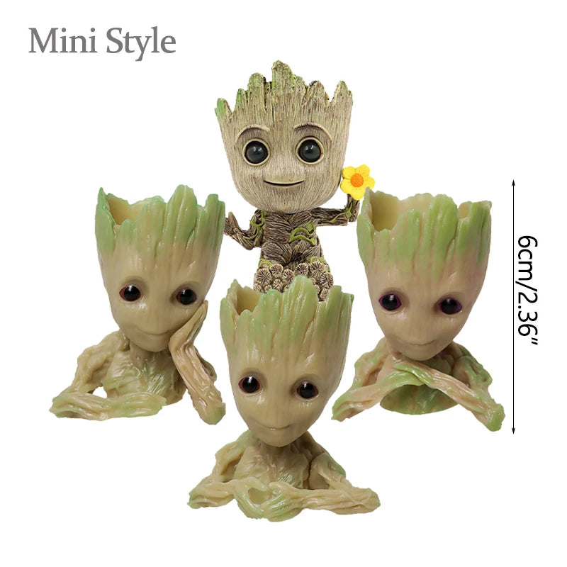 Baby Groot Miniature Figurine - Cute Desktop Decor for Office & Home (5cm)