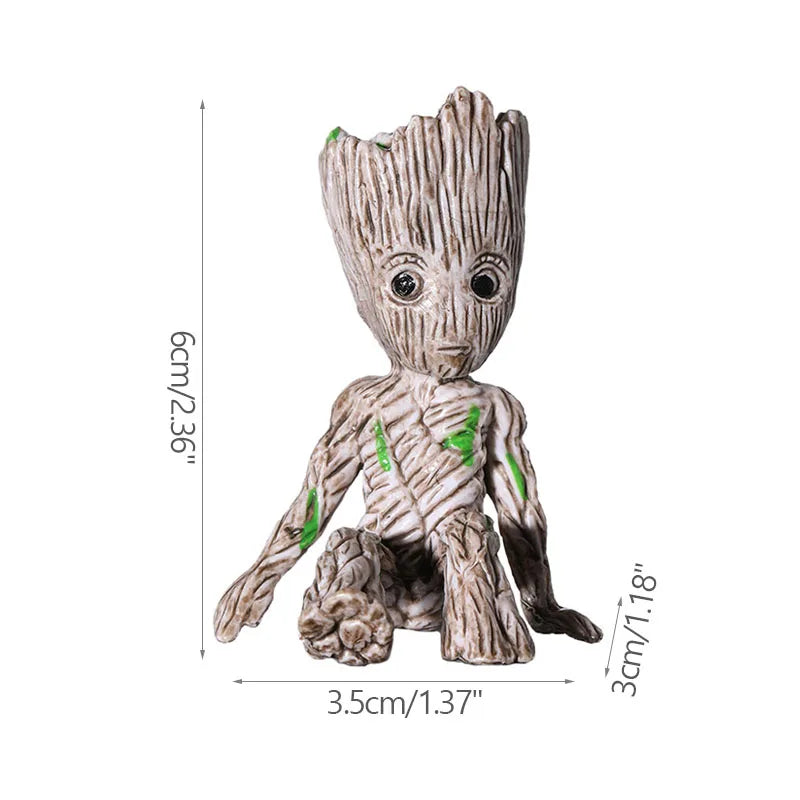 Baby Groot Miniature Figurine - Cute Desktop Decor for Office & Home (5cm)