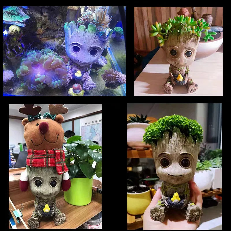 Baby Groot Miniature Figurine - Cute Desktop Decor for Office & Home (5cm)