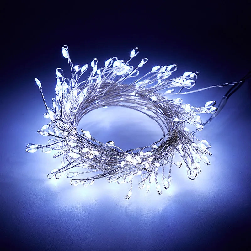 3/6/9M USB Power LED Firecracker String Lights Remote Control